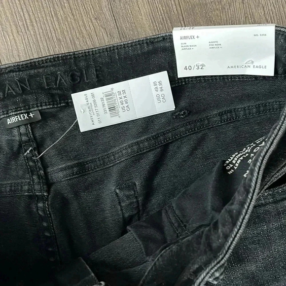 COPY - [40*32] American Eagle Airflex+ Slim Men Black  Jeans - Picture 2 of 4